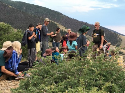 Bat Host Michael answering questions, Science Camp 2016