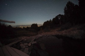 Night sky viewed from Meadow Pond